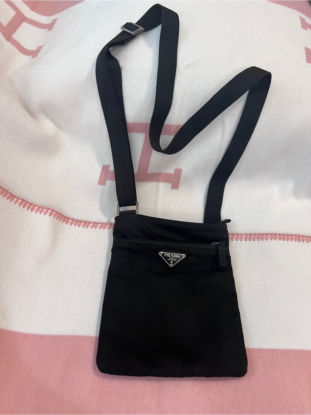 Prada🌟Black Nylon Small Crossbody Bag! Offers?